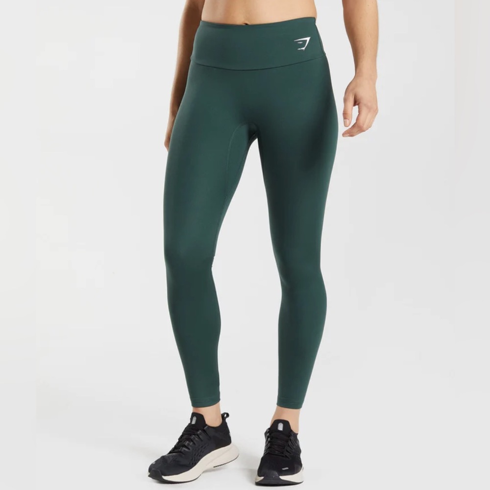Gymshark Training Leggings - Dark Green XS